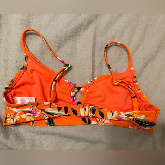 Xhilaration Floral Orange Bikini Top and Bottom size Small - Picture 8 of 10